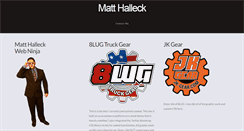 Desktop Screenshot of matthalleck.com