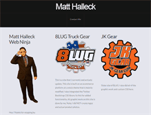 Tablet Screenshot of matthalleck.com
